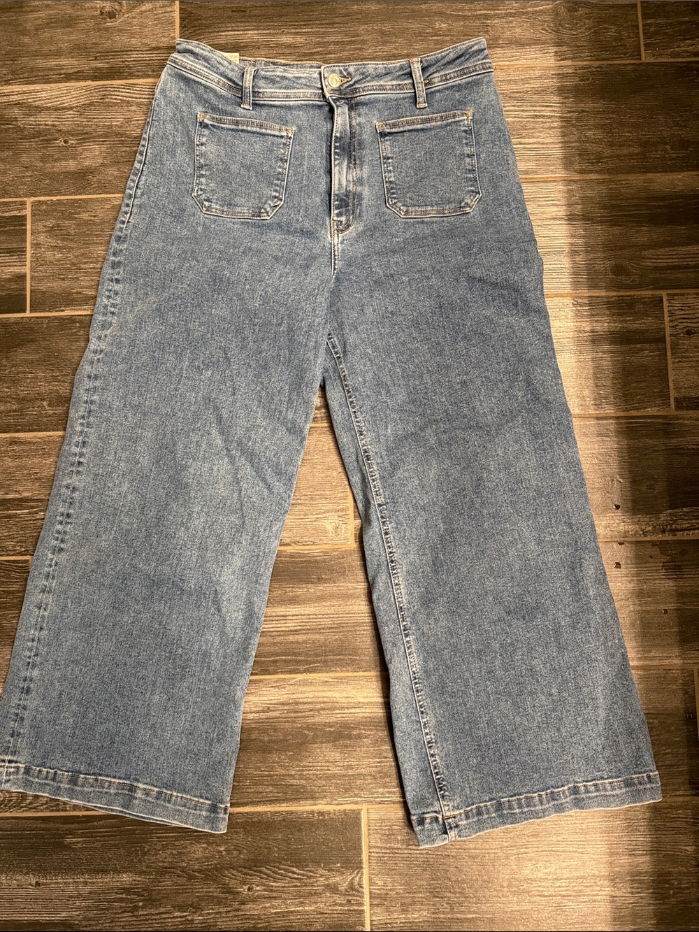 Mavi Palomina Marine High Rise Wide Leg light blue denim jeans